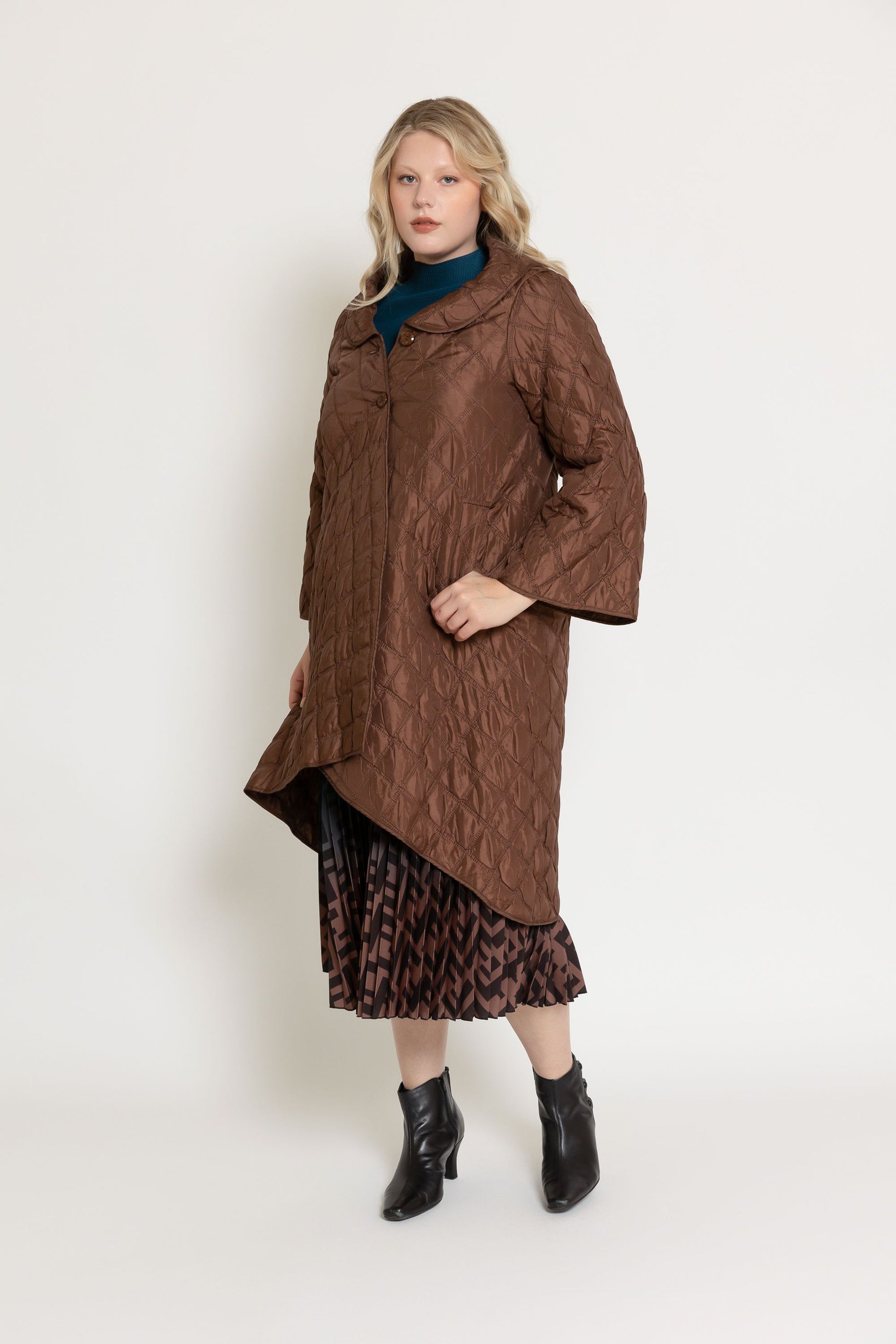 A model wearing the Marie Coat.