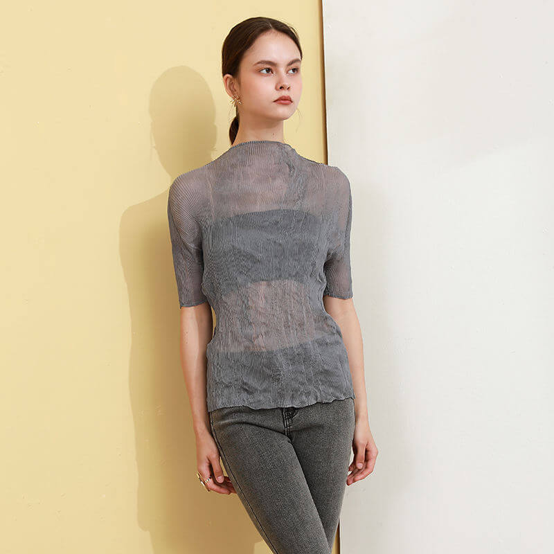 A model wearing the Audrey Top.